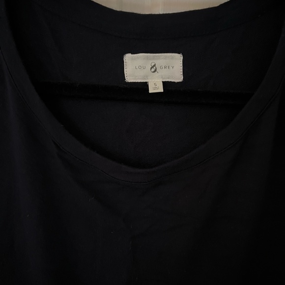 Lou & Grey Short Sleeve Maxi Dress (Navy Blue) Size S - Picture 2 of 6